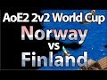 AoE2 2v2 World Cup | Norway vs Finland | Semi Finals