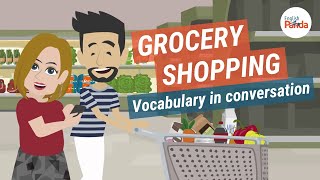 Grocery Shopping Vocabulary at the Supermarket | Learn English in Conversation