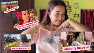 Home minister mom🫡dost ka Photoshoot 🙂‍↔️pork gravy party😋|| lifestyle vlog || oolleejahnavi vlogs💕