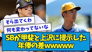 【携帯会社と同じですよ。】ソフトバンクが甲斐と上沢に提示した年俸の差wwwww【なんJ反応】