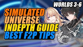 THE BEST F2P TIPS FOR SIMULATED UNIVERSE (Worlds 3-6) | Honkai: Star Rail (In-depth Guide)