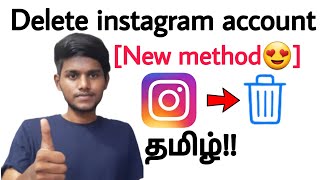instagram account delete tamil / how to delete instagram account permanently / instagram deactivate