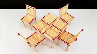 A cool idea for crafts, match table and chairs | Making cool match table and chairs