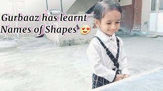 2 ਸਾਲ 3 ਮਹੀਨੇ ਦੇ ਗੁਰਬਾਜ਼ ਨੇ  Names of Shapes ਯਾਦ ਕੀਤੇ 🥰 || Gurbaaz has learnt Names of Shapes