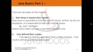 Java Basics Part 1 - Q 06) Class Loaders