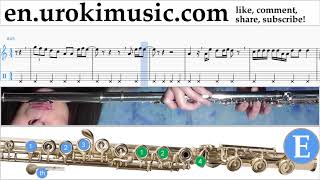 How to Play Flute Dua Lipa - New Rules Tabs Part#2 um-i-fn352