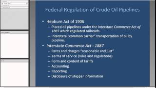 EBF 301 Crude Oil Regulation