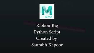 Python Script for Ribbon || maya rigging