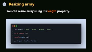 How to resize array in JS | Js | JavaScript | Sinhala short dev | #shorts 🆕