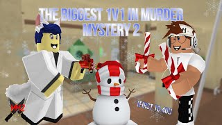 The BIGGEST 1v1 in Murder Mystery 2! (FIRST TO 40!)