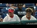 Fans wear unqiue hats at Citizen Bank Park