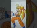 Drawing Goku ssj3 from DBS #anime #myarts #drawing #Gokussj3