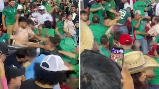 Levi's Stadium stabbing: Video shows massive fight during Mexico-Qatar soccer game