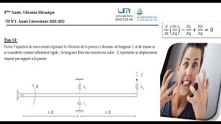 Série 10: EXO 14 TD1 Mécanique Vibratoire ENSAM MEKNES, Equation diff , résolution