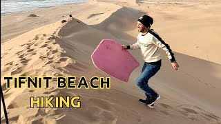 tifnit beach hiking morocco best place outdoor camping shot by drone dji