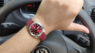 HMT Kohinoor Maroon Dial Watch Unboxing #hmtwatches #hmt