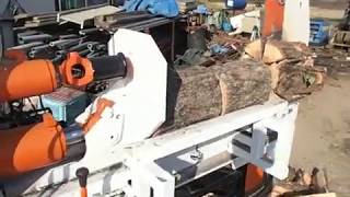 自作薪割り機試運転　やべや　  homemade log splitter　japan