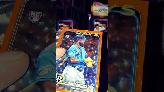 Junior Caminero Orange Foilboard Rookie Card Rookie Debut 042/299 #Rays #RookieCard #Topps