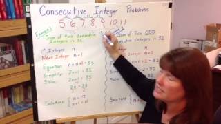 Intro Algebra: Mini-lesson on Consecutive Integer Problems