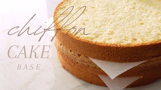 CHIFFON CAKE (cake base) 🍰 | Denise Castagno |