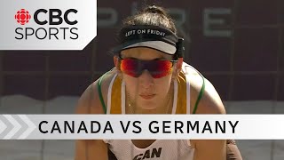 Final 2 sets of Canada vs. Germany at the Women's FIVB Beach Pro Tour Elite 16 Finals | #CBCSports