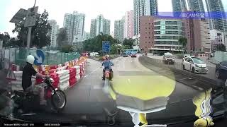 車CAM直擊 - 26哥哥乜咁玩法 埋到嚟先係行人路衝出嚟