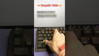 Computer Shortcut Key For Letter Case Change Upper Lower Proper Tricks Shortcutkeys Trending