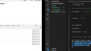 Array Basic Methods push pop shift unshift foreach map filter reduce