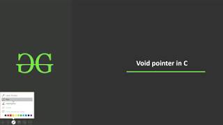 Void Pointer in C | GeeksforGeeks