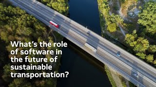 What is the role of software in the future of sustainable transportation?