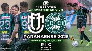 MARINGÁ FC 0x2 CORITIBA #AOVIVO CAMPEONATO PARANAENSE 22/01/2025 JPNews MARINGÁ