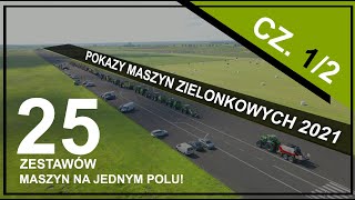 Zbiór zielonki 2021. Maszyny zielonkowe. Sianokiszonka ujęcia pokosu z drona. 25 zestawów maszyn cz1