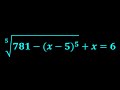 Solved an AMAZING Radical Equation with Substitution!