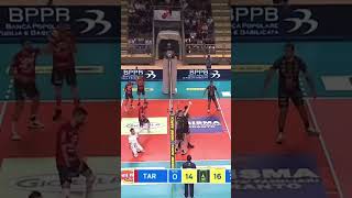Ivan Zaytsev Block Straight Down Outside Hitter Volley Lube ITALIA SERIE A