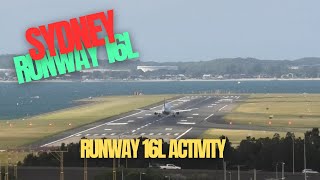 Runway 16L action @ Sydney Airport YSSY on 9.02.2025