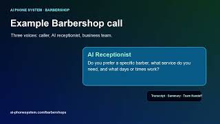 Barbershops AI Phone System | Stop Missing Customer Calls