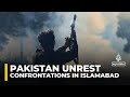 Pakistani security forces used live fire and tear gas to disperse protesters