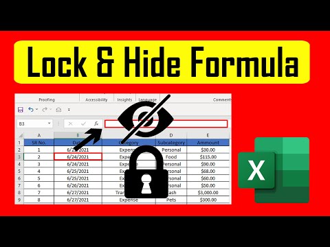 How to Lock and Hide Formula in Excel