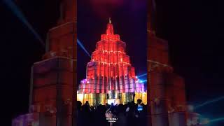 Burj Khalifa Lights Show at Dharmanagar, Kalipuja 2022 Theme 💙❤️✨