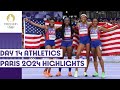 USA wins gold in women’s 4x100m relay, Canada in men’s 4x100m on Day 14 | Paris 2024 highlights