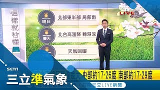 周末天氣如何？氣溫驟降近10度 北台灣轉濕涼 中南部日夜溫差大｜氣象老大 吳德榮｜【三立準氣象】20190215｜三立新聞台