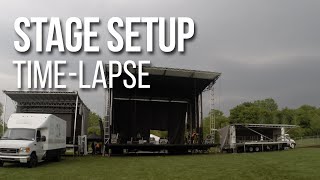 Stageline Time-Lapse @ Mississauga Waterfront Festival 2015 | Metalworks Production Group