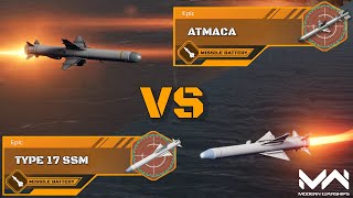 New Missile Type 17 SSM Vs ATMACA | Epic Missile Comparison | Modern Warships