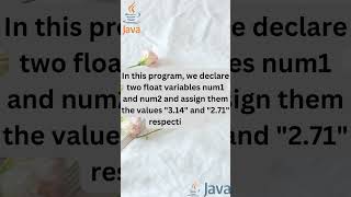 Simple Java program to multiply two floating point numbers | Java programs for beginners