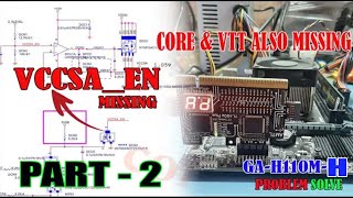 GA-H110M-H No Display Error Code 00 , VCCSA_EN Missing Problem Solve Part 2 / Support Pro