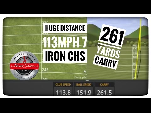 Crazy Distance -113mph 7 iron club head speed 261 Carry Crazy Distance -113mph 7 iron club head speed 261 Carry