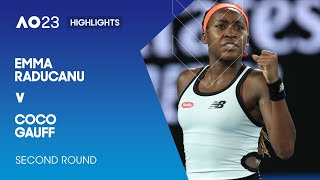 Emma Raducanu v Coco Gauff highlights | Australian Open 2023 Second Round