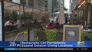 New York City To Make Expanded Outdoor Dining Permanent, Mayor de Blasio Says