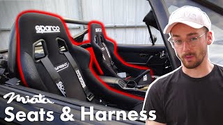 How to install bucket seats and harnesses - Mazda Miata