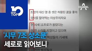 ‘시무 7조 상소문’ 세로로 읽어보니